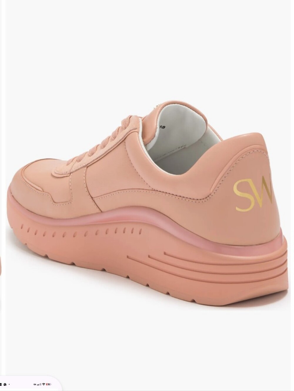Stuart Weitzman Jaqi Platform Sneakers - Poudre Pink (Size 9 / 39.5) - Picture 2 of 15